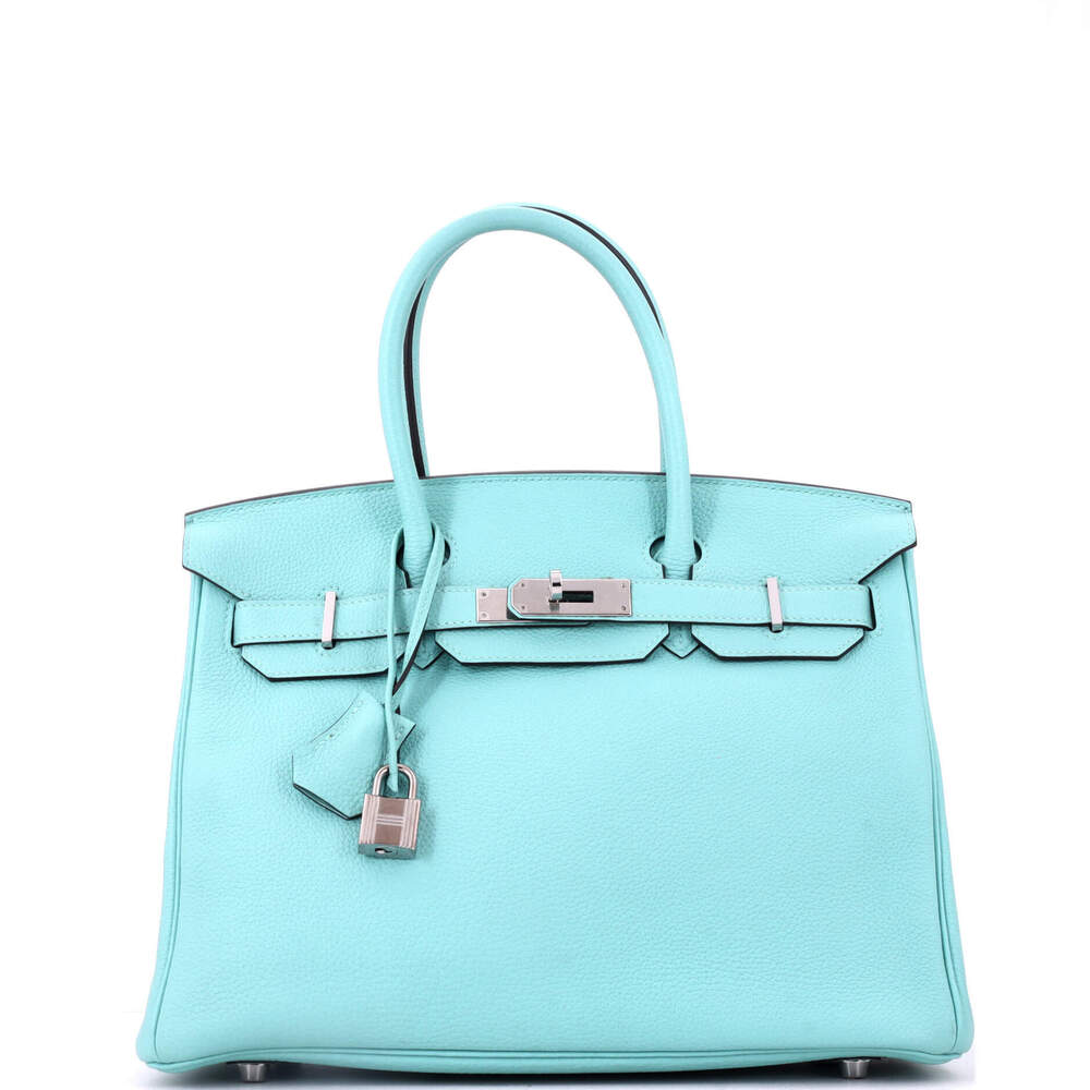 Hermes Birkin 30 Blue Togo with Palladium Hardware